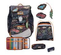 Scout zaino della scuola Safety Light Alpha Set 4-teilig Flames