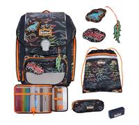 Scout zaino della scuola Safety Light Genius Set 5-teilig Flames