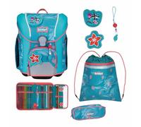 SCOUT zaino della scuola Safety Light Micro Set 4 -pezzi Aloha celeste