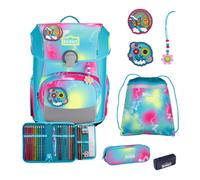 Scout zaino della scuola Safety Light Neo Set 4-teilig Happy Rainbow