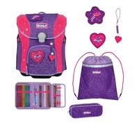 SCOUT zaino della scuola Superflash Extreme Micro Set 4 -pezzi Heartbeat porpora