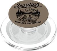Scouting Inspires Adventure Canoe Outdoors Retro Scouts PopSockets PopGrip per MagSafe