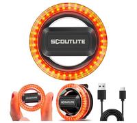 SCOUTLITE BlinkO - Luce di sicurezza portatile per escursioni e ciclismo, torcia magnetica a clip per passeggiate notturne con il cane, luce per corridori, 5 modalità di illuminazione