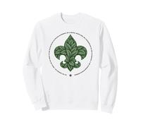 Scouts BSA Outdoor Code Artistic Leaf Design Felpa