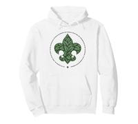 Scouts BSA Outdoor Code Artistic Leaf Design Felpa con Cappuccio