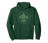 Scouts BSA Outdoor Code Artistic Leaf Design Felpa con Cappuccio