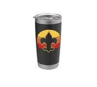 Scouts Fleur-De-Lis Retro 80's Throwback Scouting America Bicchiere termico in acciaio inox doppia parete