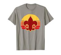 Scouts Fleur-De-Lis Retro 80's Throwback Scouting America Maglietta