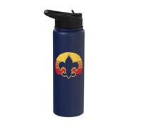 Scouts Fleur-De-Lis Retro 80's Throwback Scouting America Stainless Steel Insulated Water Bottle
