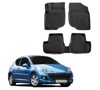 3D Tappeti Tappetini Auto In Gomma Su Misura Per Peugeot 207 2006-2013 SCOUTT
