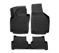 SCOUTT | 3D Tappeti Tappetini Auto In TPE Gomma Su Misura Per Golf Plus 2005-2014 5 Pezzi, Bordo Alto, Inodore, Colore Nero, Qualità Premium, Impermeabile