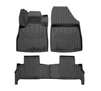 SCOUTT | 3D Tappeti Tappetini Auto In TPE Gomma Su Misura Per Scenic IV dal 2016 4 Pezzi, Bordo Alto, Inodore, Colore Nero, Qualità Premium, Impermeabile