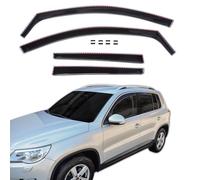 SCOUTT | GP Deflettori D'Aria Antiturbo Adatti Per Tiguan 1 I 2007-2015, Set di 4 Pz, Nero, Antivento, Antipioggia, Aerodinamico