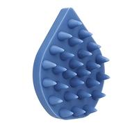Scova in silicone per o couro capeluro, pente di massagem, pulizia dei capelli, succhiaio di banheiro (Blu)