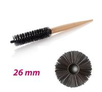 Scovoli per capelli in nylon, manico in legno 16 mm 22 mm, 26 mm, 30 mm