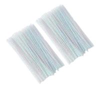Scovolini 200 Pezzi Steli in Ciniglia Glitter Sparkle Scovolini Tinsel Steli in Ciniglia Scovolino Metallico Per Artigianato Fai Te