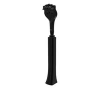 Scovolini 3-Section Telescopic Handle Back Scratcher Stainless Steel Palm Shape Anti-Itch Massager Itch Relief Full Body Rake(Black)