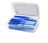 Scovolini 30-50 pezzi/set di stuzzicadenti, bastoncini, pulizia dei denti, filo interdentale, testina, spazzolino in plastica(30pcs-Blue)