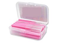 Scovolini 30 pezzi/set Spazzolino interdentale Filo Denti Pulizia orale Igiene Stuzzicadenti(Pink)