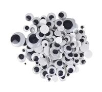 Scovolini Ciniglia 100 pezzi steli di ciniglia scovolini for bambini peluche bastone giocattoli educativi for materiali artistici fatti a mano forniture artigianali fai da te(Mix eye with glue)