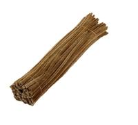 Scovolini Ciniglia 50/100pcs 30 centimetri Steli di Ciniglia Scovolini for Bambini Peluche Bastone Creativo Mestiere Giocattolo Educativo Accessori FAI DA TE forniture artigianali(LightCoffee,100Pcs)