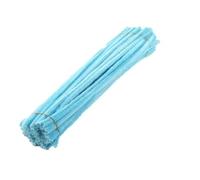 Scovolini Ciniglia 50/100pcs 30 centimetri Steli di Ciniglia Scovolini for Bambini Peluche Bastone Creativo Mestiere Giocattolo Educativo Accessori FAI DA TE forniture artigianali(LightLakeBlue,50Pcs)