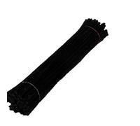 Scovolini Ciniglia 50/100pcs 30 centimetri Steli di Ciniglia Scovolini for Bambini Peluche Bastone Creativo Mestiere Giocattolo Educativo Accessori FAI DA TE forniture artigianali(Black,50Pcs)
