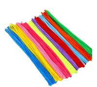 Scovolini Ciniglia 500 pezzi fai da te for bambini creativi bastoncini di ciniglia in peluche stelo scovolino accessori artigianali a mano giocattoli for parte arte scolastica(BRT Colorful)