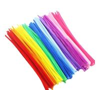 Scovolini colorati in ciniglia, bastoncini intrecciati in peluche, decorazioni artigianali con per Artigianato Decorazion(Colorful,100Pcs)