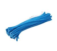 Scovolini Colorati Per Lavoretti 100/50 pezzi di steli di ciniglia for scovolini, progetti artistici e artigianali e decorazioni (6 mm x 12 pollici)(Deep Lake Blue,100Pcs)