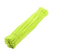 Scovolini Colorati Per Lavoretti 100/50 pezzi di steli di ciniglia for scovolini, progetti artistici e artigianali e decorazioni (6 mm x 12 pollici)(Fluorescent Yellow,100Pcs)