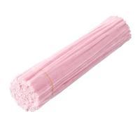 Scovolini Colorati Per Lavoretti 100/50 pezzi di steli di ciniglia for scovolini, progetti artistici e artigianali e decorazioni (6 mm x 12 pollici)(Light Pink,100Pcs)
