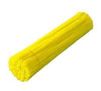 Scovolini Colorati Per Lavoretti 100/50 pezzi di steli di ciniglia for scovolini, progetti artistici e artigianali e decorazioni (6 mm x 12 pollici)(Light Yellow,100Pcs)