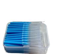 Scovolini dentali 80 Pz/scatola I-tipo Push Pull Spazzolino Interdentale 0.6-1.5Mm Pulizia Tra I Denti Igiene Orale Ortodontico I Forma filo interdentale(80pcs 1.2 mm Blue)