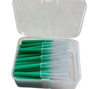 Scovolini dentali 80 Pz/scatola I-tipo Push Pull Spazzolino Interdentale 0.6-1.5Mm Pulizia Tra I Denti Igiene Orale Ortodontico I Forma filo interdentale(80pcs 0.8 mm Green)