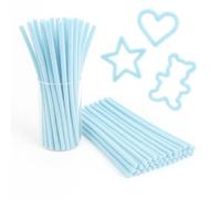 Scovolini per Fai-da-Te, Dimensione 30 cm, Artigianato Creativo, Ideali per Decorazioni, Bricolage e Progetti Creativi, Morbidi e Modellabili- OFITURIA (Azzurro Pastello, 200 pz, 30 cm)