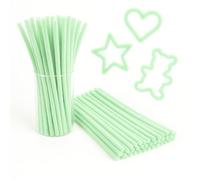 Scovolini per Fai-da-Te, Dimensione 30 cm, Artigianato Creativo, Ideali per Decorazioni, Bricolage e Progetti Creativi, Morbidi e Modellabili- OFITURIA (Verde Pastello, 200 pz, 30 cm)