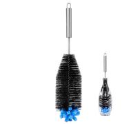 Scovolino Lungo Per Bottiglie - Scovolino 31cm Per Bottiglie Collo Stretto | Strumento Con Spugna Morbida Acciaio Inox Per Accessori Cucina Mangiatoie Colibrì Bicchieri Birra
