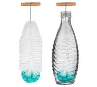Scovolino per Borraccia da 35 cm, Compatibile con Bottiglia di Vetro Sodastream, Setole Dure e Spugna Morbida, Senza Graffi per Rimuovere Lo Sporco Testardo, per Bottiglie Sodastream, Biberon(verde)
