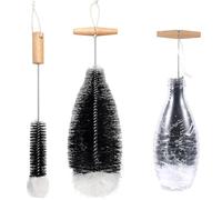 Scovolino per Bottiglie,2 Pezzi Bottiglie Spazzola per Sodastream Pulizia Profonda Detergente per di Vetro per di Soda,Caraffa in Vetro,Bottiglie per Bambini 35CM