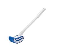 Scovolino per Wc lungo Setole Morbide, Bianco, Bagno | Nylon e Pp, Montaggio a Parete Foro, Paraspruzzi, Pulizia Delicata per Casa e Ufficio