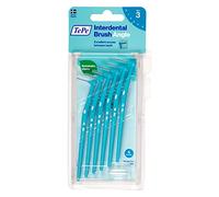 Scovolino TePe, Angle, Blu, 0.6mm/ISO 3, 6pz, pulizia interdentale facile ed efficace, rimozione placca interdentale, per spazi medi, per gengive forti