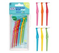 Scovolino TePe, Angle, Confezione Mista, 0.4-0.8mm/ISO 1-5, 6pz, pulizia interdentale facile ed efficace, rimozione placca interdentale, per spazi stretti e larghi, per gengive forti