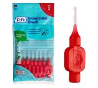 Scovolino TePe, Original, Rosso, 0.5mm/ISO 2, 8pz, pulizia interdentale efficace, rimozione placca e pulizia interdentale per spazi stretti