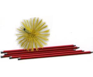 SCOVOLO KIT X TUBI INOX C/ASTE 7 MT 250MM