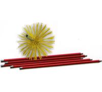 SCOVOLO NYLON Ø 250MM KIT C/ASTE 7 MT X TUBI INOX