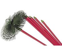 Scovolo Canna Fumaria Kit Spazzacamino Con Aste 8,40 Metri 250 Mm Pulizia Camino