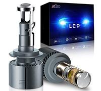 SCOZIA 2 Pezzi lampadine a LED per fari, LED Canbus Super Mini Lente per proiettore 80W Lampadina per Automobili 16000LM Kit di conversione, H7