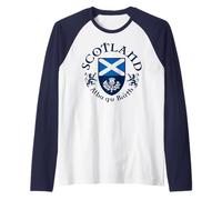 SCOZIA Alba gu bràth (Scotland Forever) Maglia con Maniche Raglan