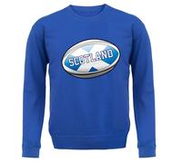 Scozia Bandiera Rugby Sfera - Bambini Felpa/Maglione - Scozzese 6 League Nazioni